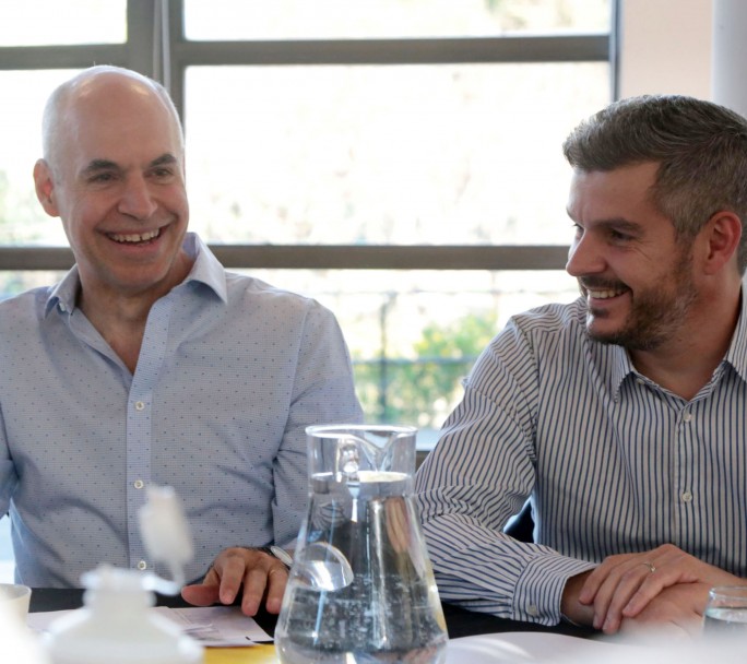Marcos Peña almorzó con Rodríguez Larreta en la sede de gobierno porteño