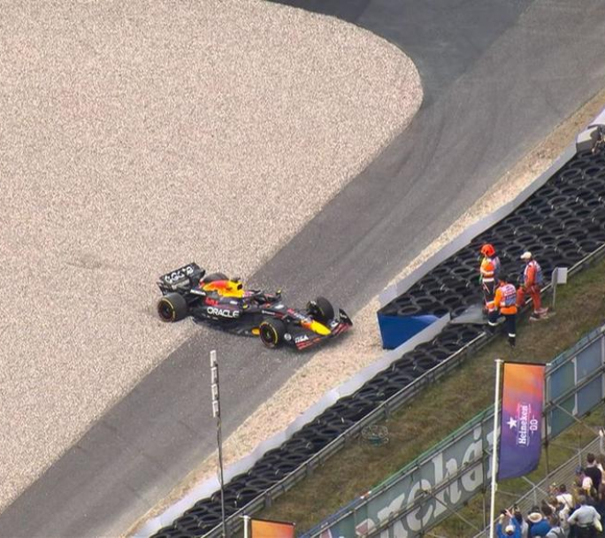 Fórmula 1: así fue el insólito despiste de Verstappen en el GP de Países Bajos