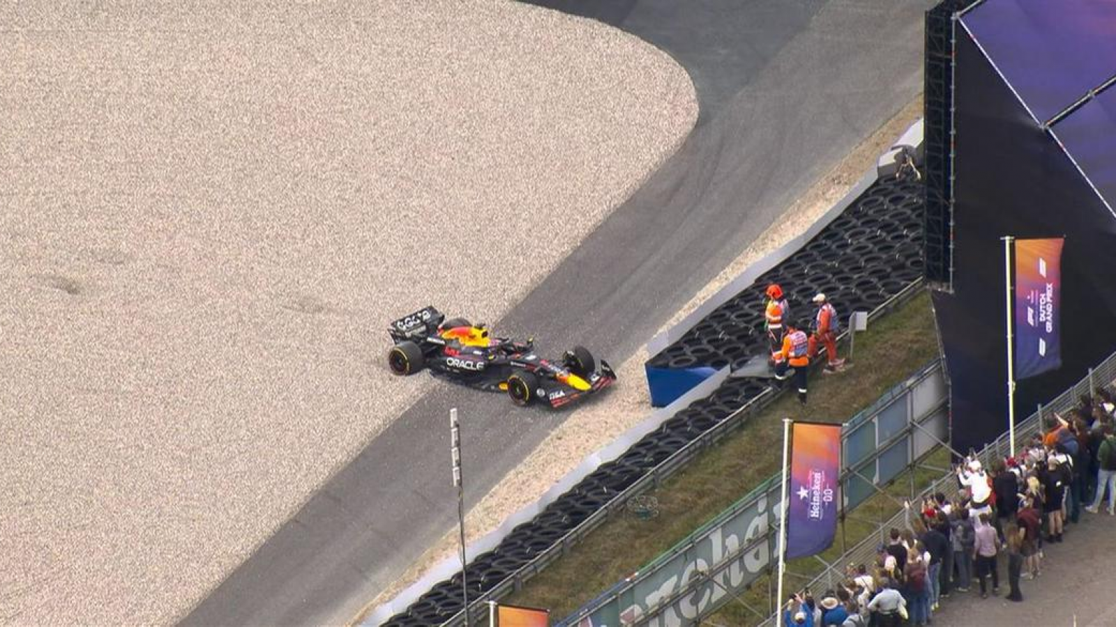 Fórmula 1: así fue el insólito despiste de Verstappen en el GP de Países Bajos