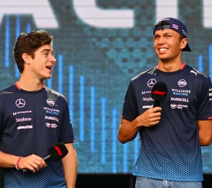 Después de la finalización de la carrera, Colapinto habló del choque con Albon