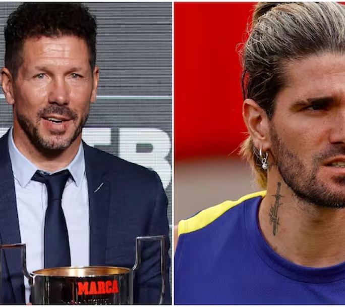 Rodrigo de Paul y Diego Simeone, hablaron de su amor por Racing en la previa