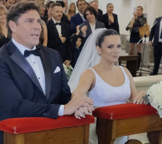 Se casaron: Matías Alé y Martina Vignolo celebraron su ceremonia religiosa en Mar del Plata