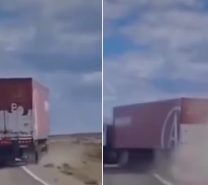 Impactante vuelco de un camión en la Ruta 3 reaviva las críticas al estado de la calzada