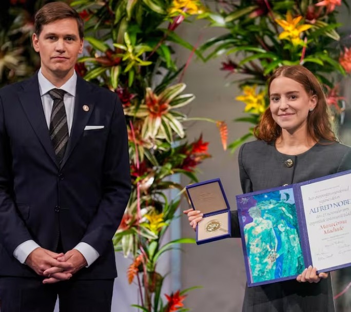 Nobel de la Paz en Oslo: La hija de María Corina Machado pronuncia el discurso de su madre