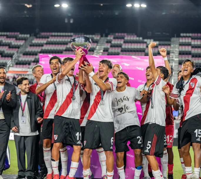 River campeón de la Messi Cup: el Millonario festejó en Miami tras vencer al Atlético de Madrid
