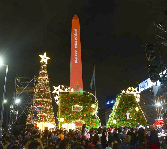 Nochebuena: dónde ver árboles de Navidad en Buenos Aires