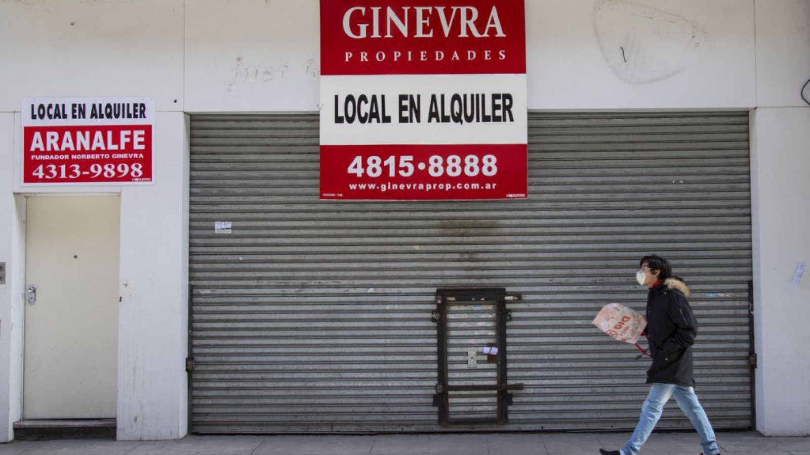 Hay un promedio de nueve locales comerciales vacíos por cuadra en todo país