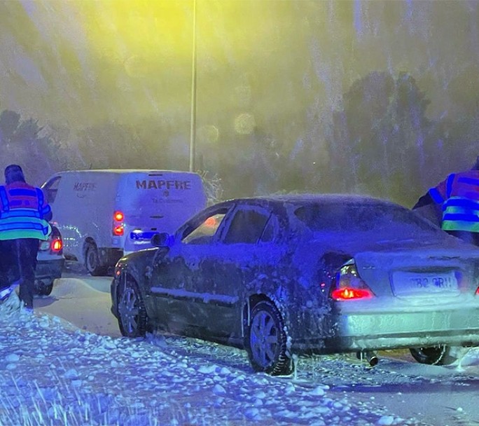 Madrid permanece paralizada tras la histórica nevada