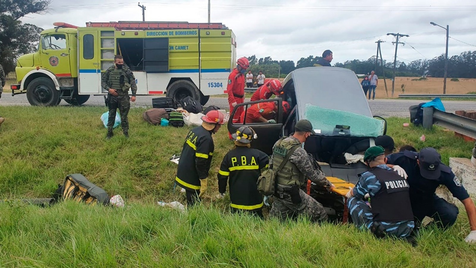 Mueren dos mujeres tras despistarse su auto en la ruta 2 llegando a Mar del Plata