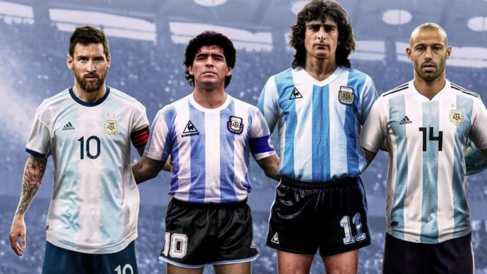 La FIFA eligió a los jugadores más emblemáticos de la historia de la Selección argentina