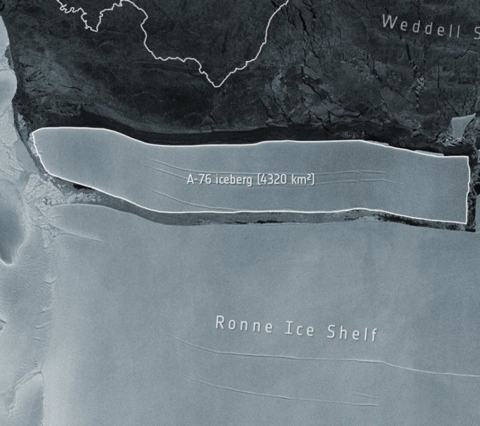 Se separó de la Antártida el iceberg más grande del mundo