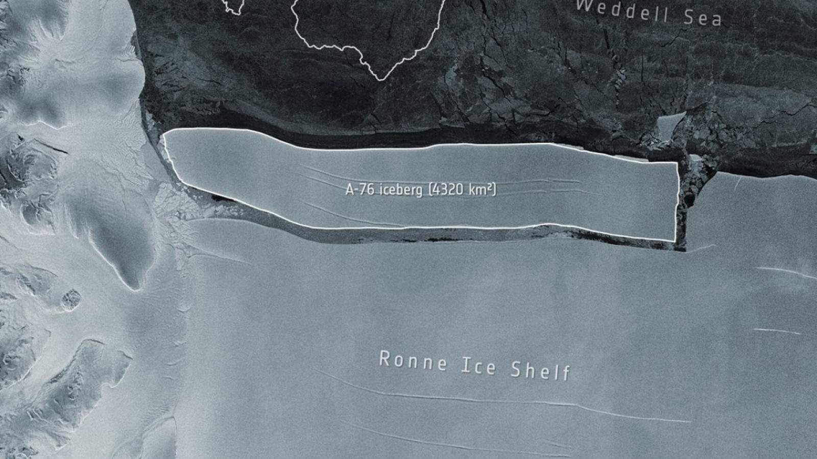 Se separó de la Antártida el iceberg más grande del mundo