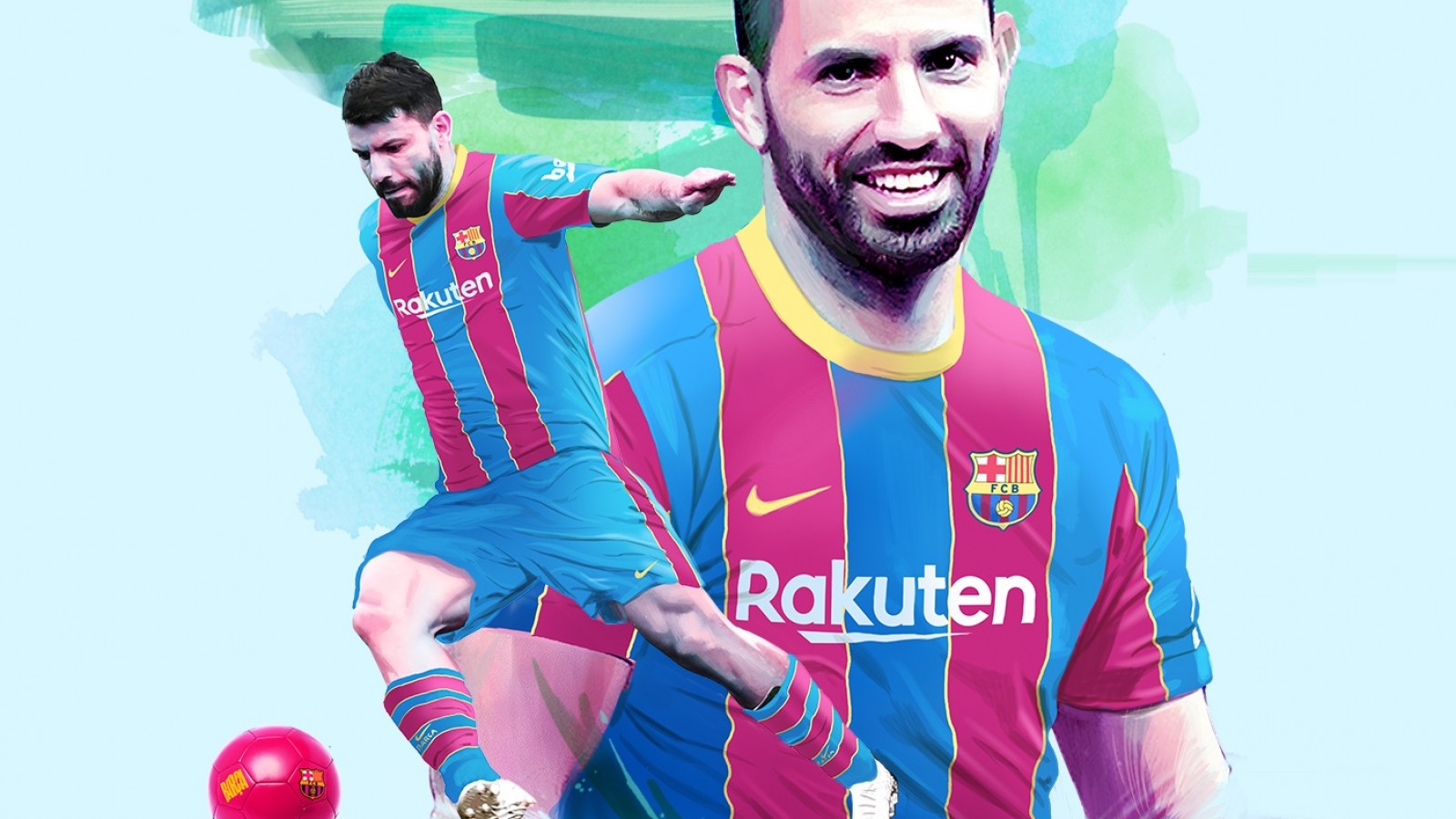 El "Kun" Agüero ya es nuevo jugador del Barcelona