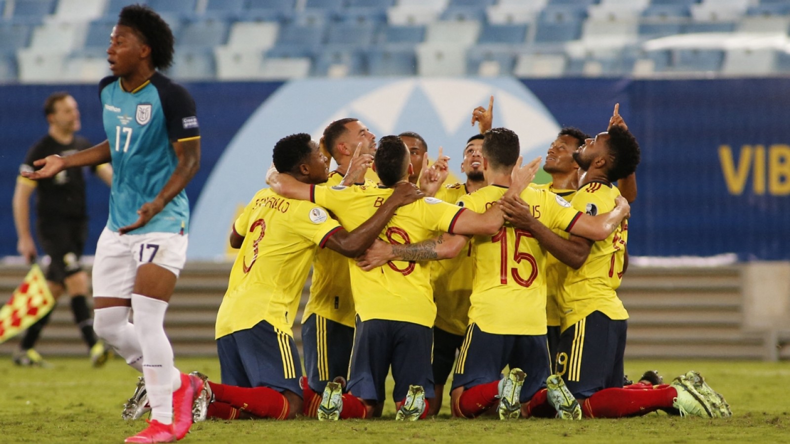 Con un golazo de Cardona, Colombia venció a Ecuador