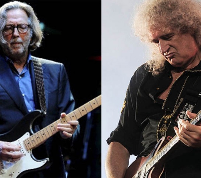 Brian May, el guitarrista de Queen criticó a Eric Clapton por su postura antivacunas