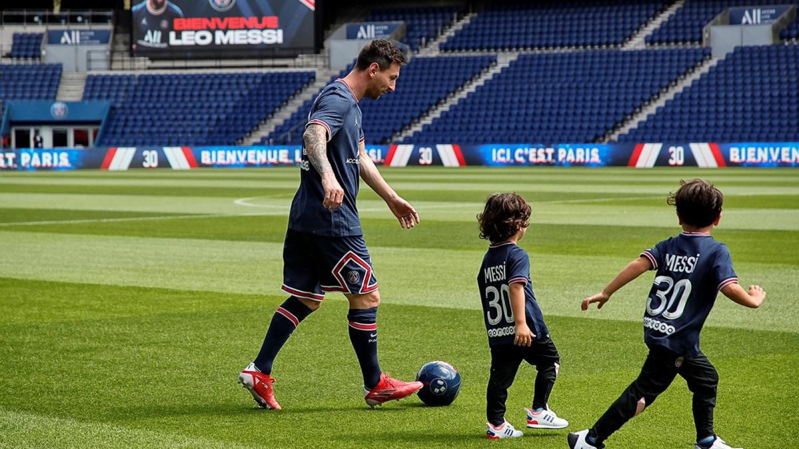 El primer entrenamiento de Lionel Messi en el PSG