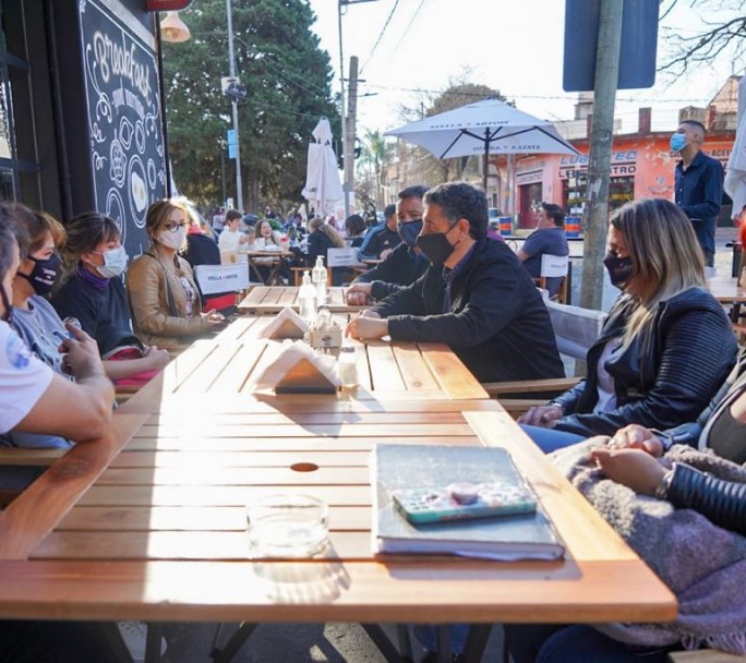 Jorge Macri y Andrés Petrillo, recorrieron juntos San Martín