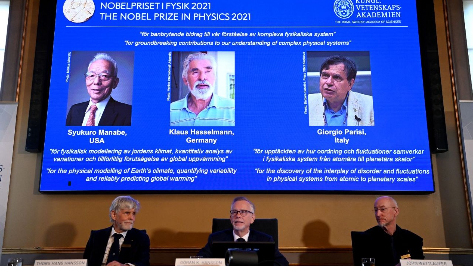 Se conocieron los ganadores del Premio Nobel de Física