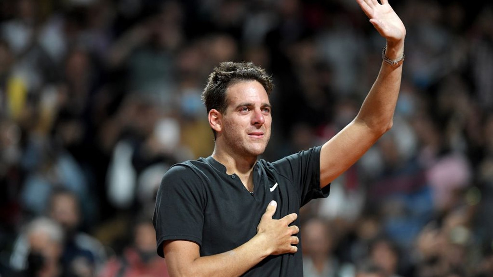 Del Potro se despidió entre lágrimas y emoción