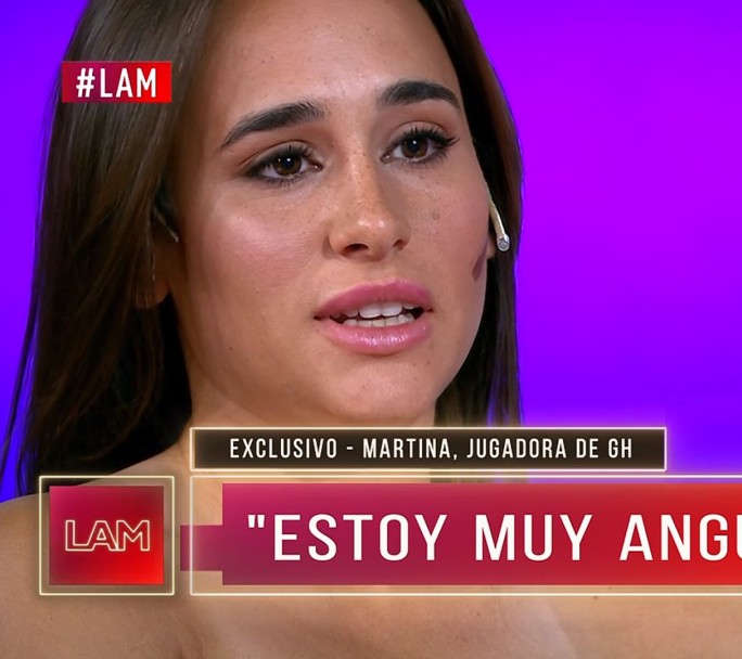 Martina lamentó su salida del reality y reconoció que la "pifió en todo"