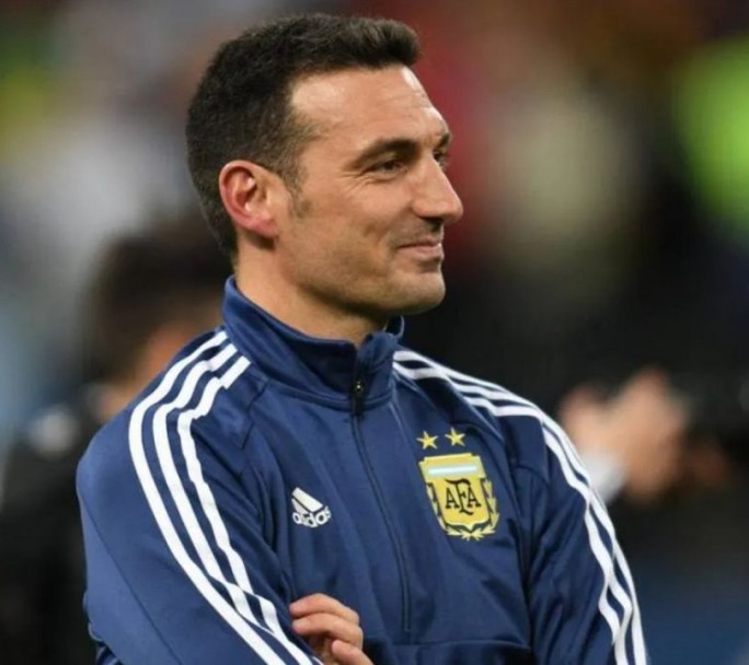 Scaloni se mostró satisfecho por el triunfo de la Selección