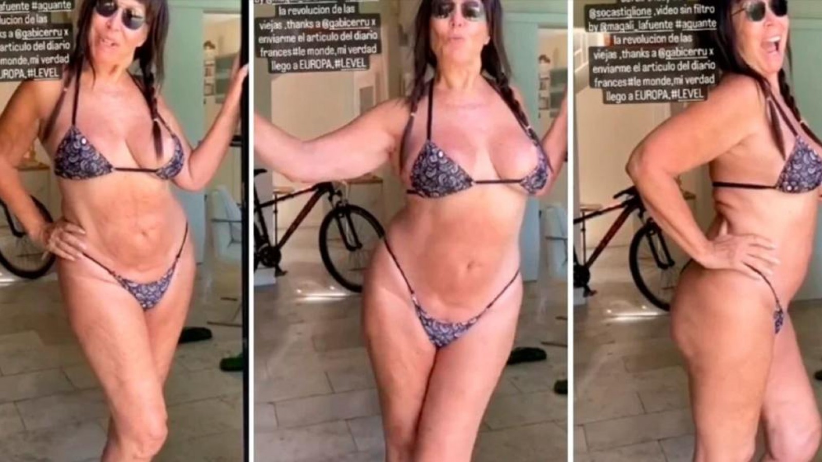 Moria Casán volvió a mostrarse en bikini "Es la revolución de las viejas"
