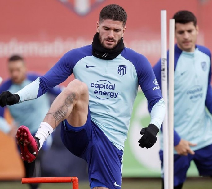 De Paul sufrió una lesión muscular a días del clásico frente al Real Madrid