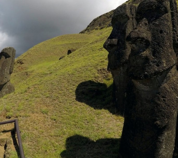 Un nuevo moái fue encontrado sepultado en la Isla de Pascua