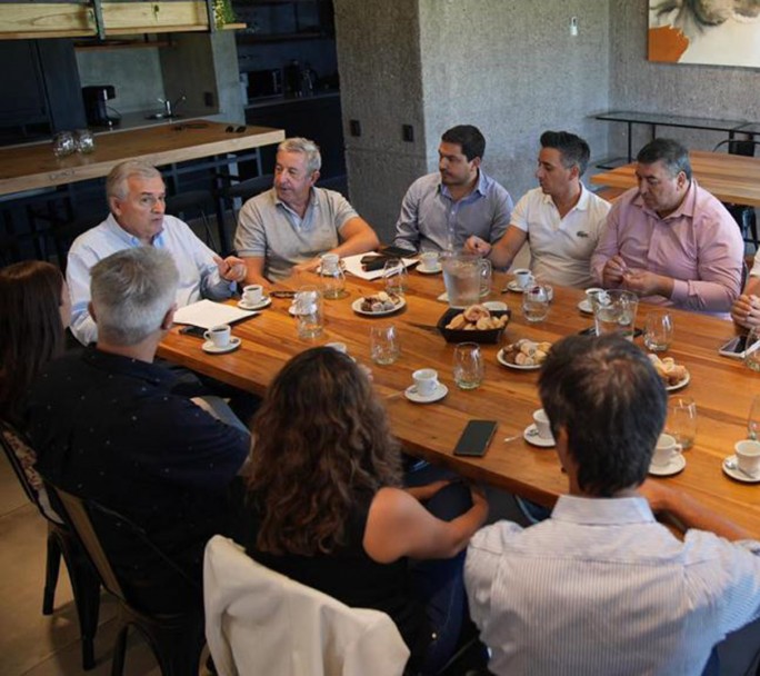 Gerardo Morales estuvo en Mendoza con vistas al lanzamiento de su candidatura presidencial