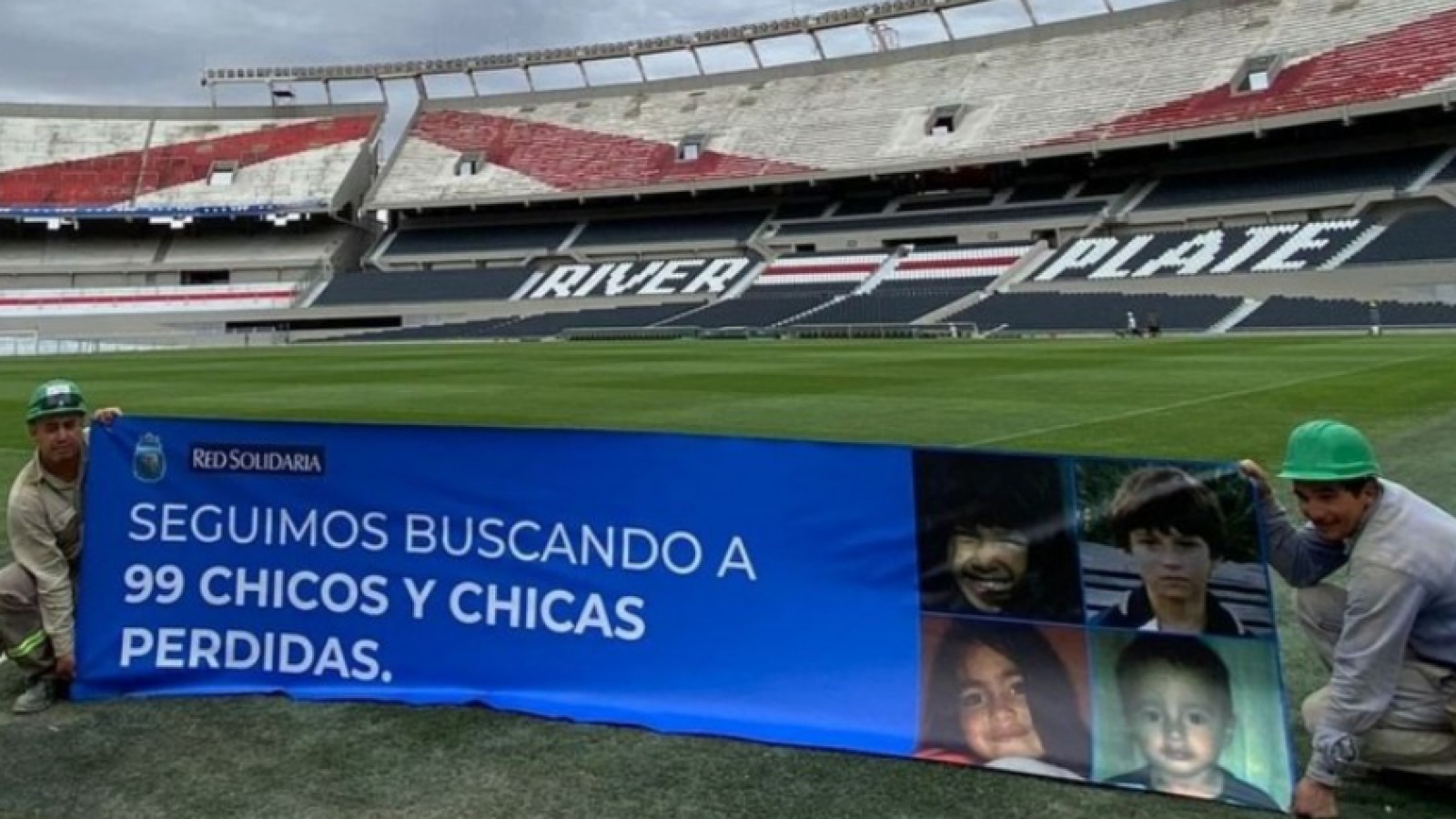 Durante el partido de la Selección Argentina y Panamá se proyectarán imágenes de 99 chicos desaparecidos