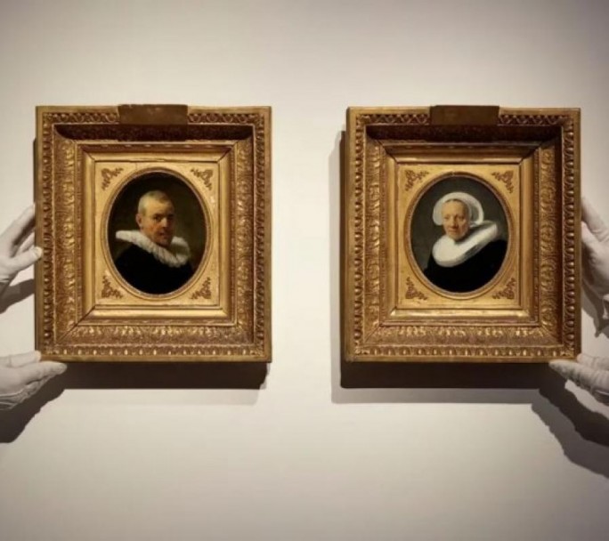 Encuentran dos retratos desconocidos de Rembrandt que valen una fortuna