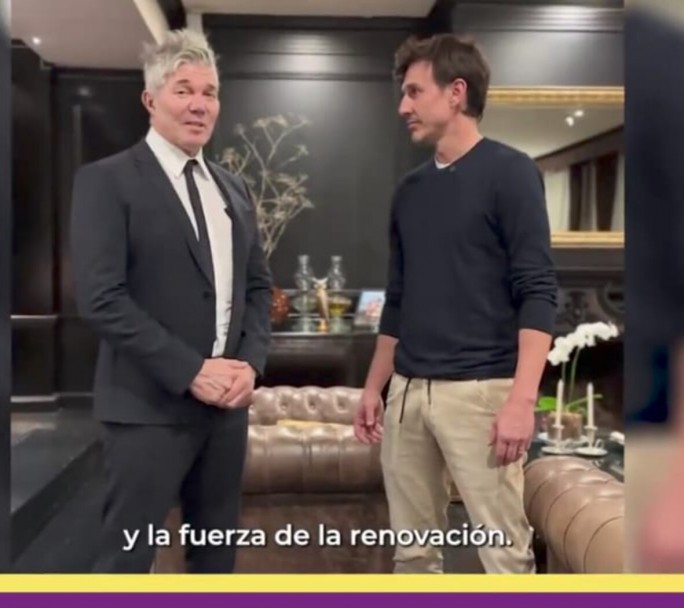 Roberto García Moritán presentó a Burlando como parte de su equipo