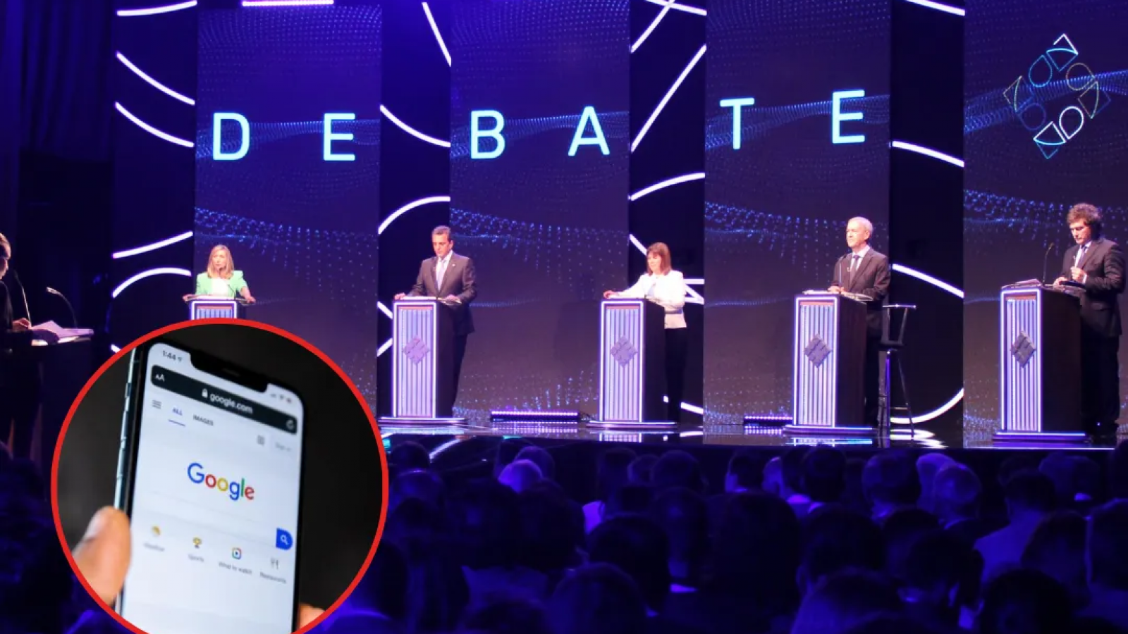 Debate 2023: Google informó cúal fue el candidato más buscado