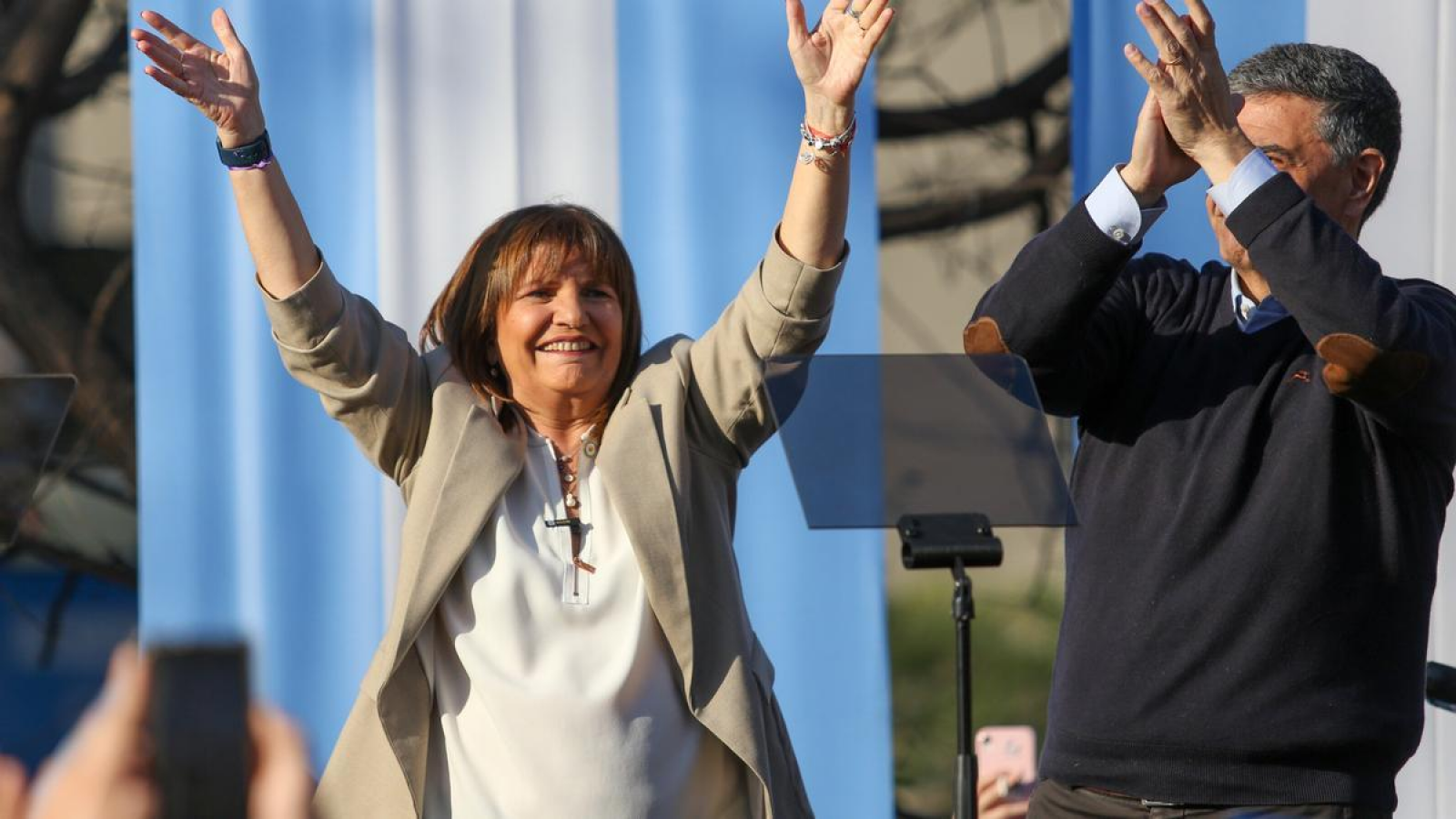 Bullrich cierra su campaña en Lomas de Zamora junto a Macri y Rodríguez Larreta