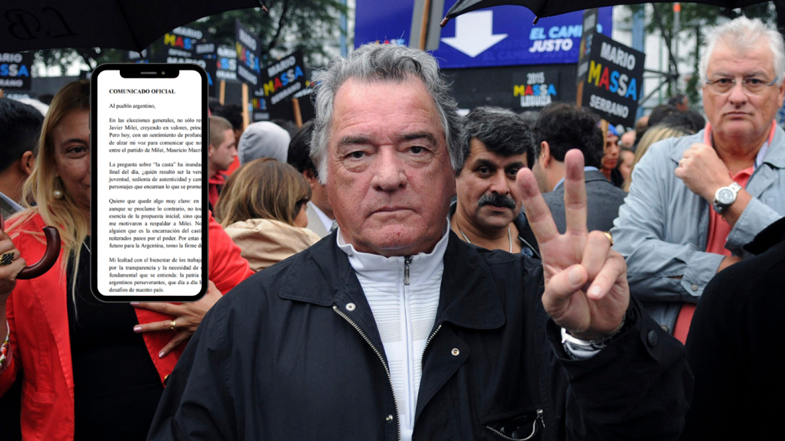 Luis Barrionuevo le retiró su apoyo a Milei: "No puedo ni voy a acompañar esta sorpresiva alianza"