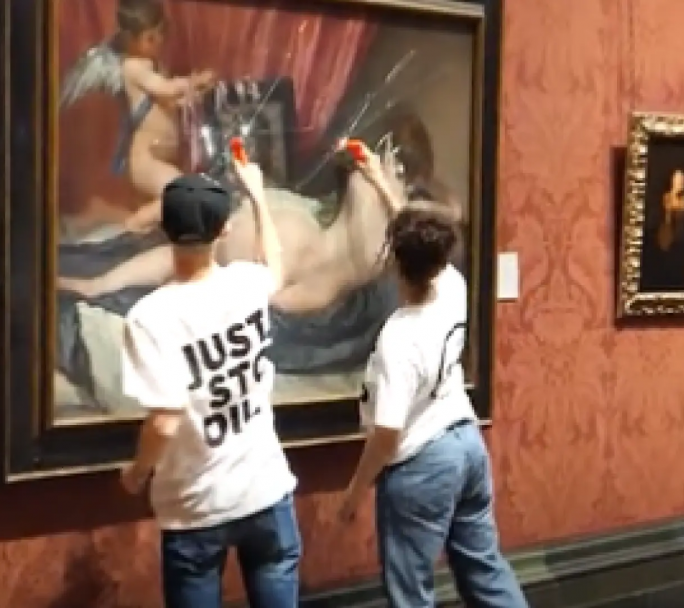 Atacaron a martillazos a La Venus del espejo de Velázquez en la National Gallery