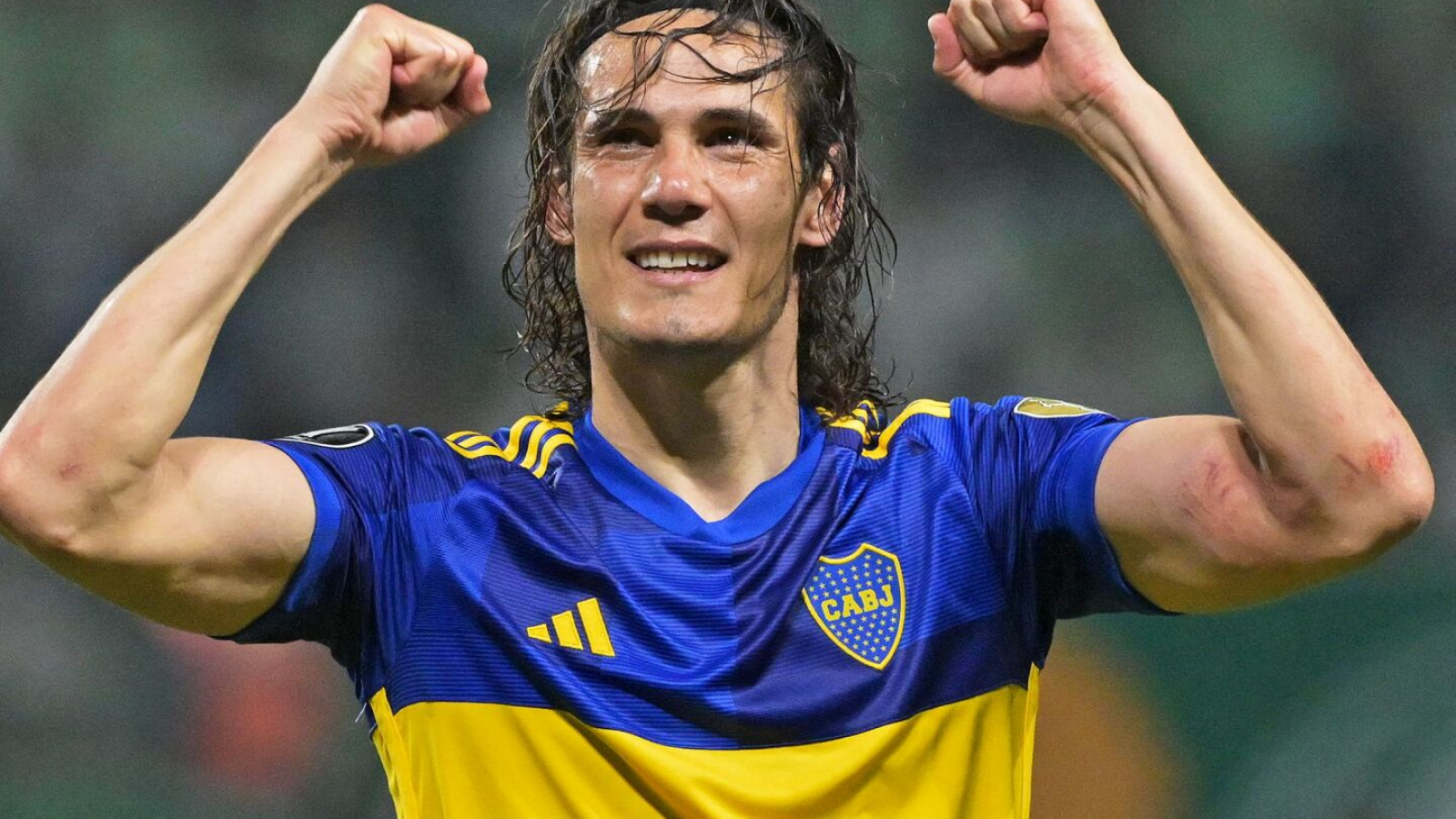Volvio Cavani al Gol , grandes festejos de los hinchas de Boca