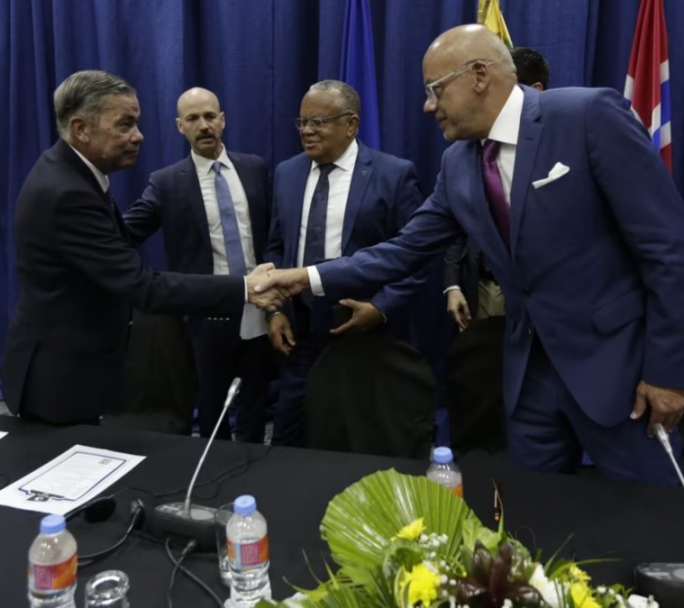 El Canciller de Noruega se reunió con representantes Venezolanos