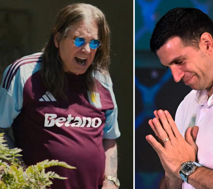 El "Dibu" Martínez, Ozzy Osbourne: los protagonistas de la nueva camiseta del Aston Villa