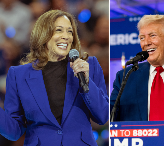 Kamala Harris tendría una pequeña ventaja sobre Donald Trump