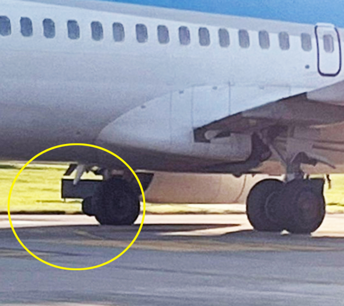 Un avión de Aerolíneas Argentinas perdió una goma al aterrizar en Aeroparque