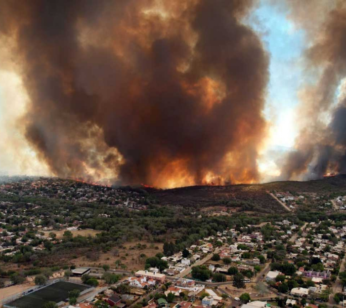 Emergencia Ambiental en Cordoba por 180 días debido a los Incendios