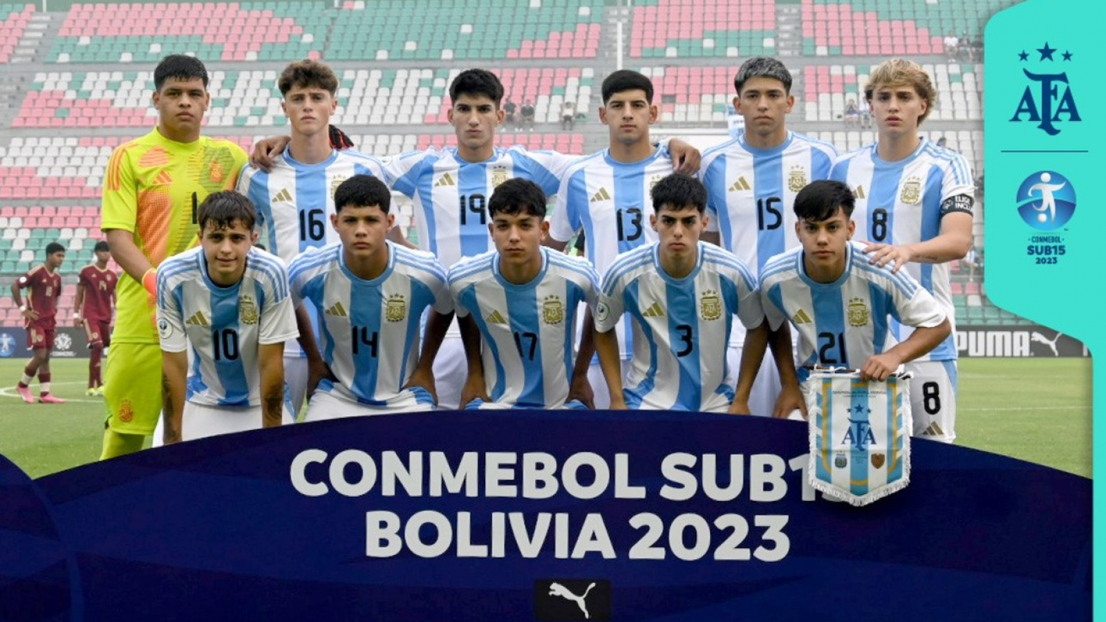 La Selección Sub 15 derrotó a Venezuela en el campeonato Sudamericano