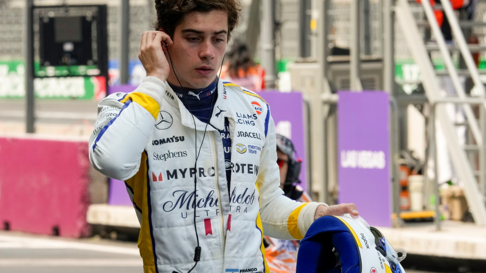 A horas de comenzar el Gran Premio de Brasil en F1, Colapinto será local