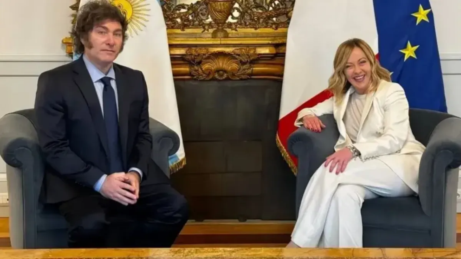 La Cancillería Italiana confirmo el encuentro Meloni, Milei en Buenos Aires