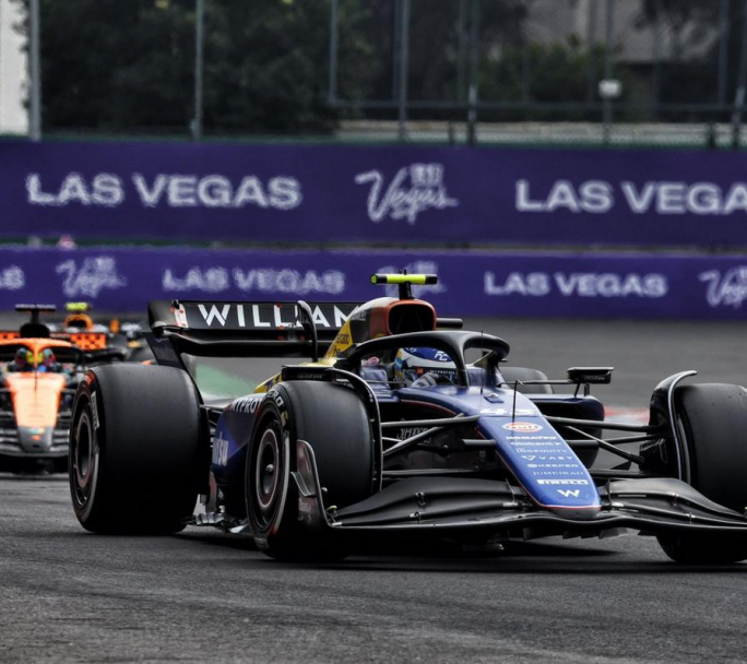 En las primeras pruebas de clasificación en Las Vegas, Colapinto terminó 17 y 18