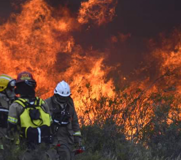 Los incendios no dan tregua en Chubut, ahora nuevo foco en Puerto Madryn