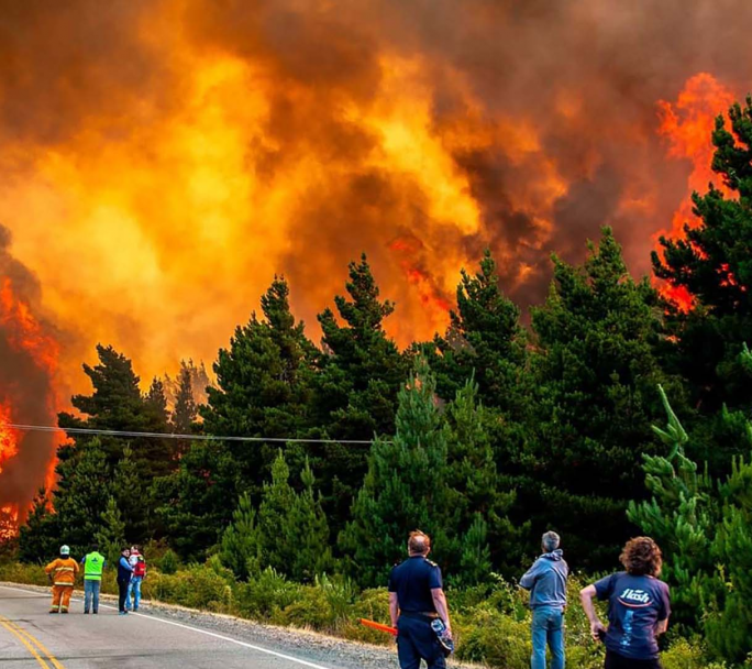 Se determinó que los incendios en Chubut y Rio Negro fueron intencionales