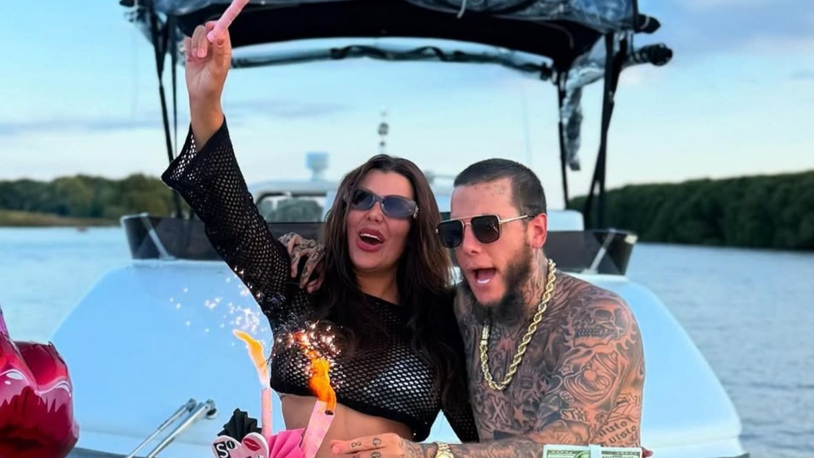 Los mellizos Caniggia y la extravagante fiesta de cumpleaños en un Yate