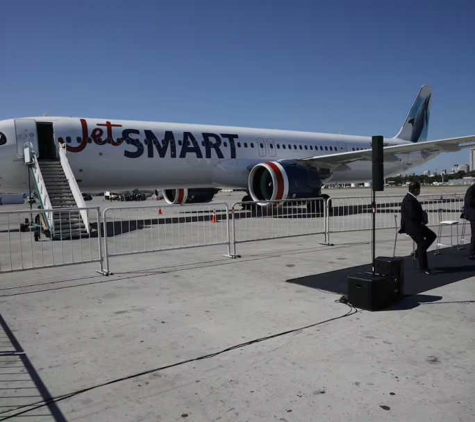 En Aeroparque Jet Smart presentó tres aviones de ultima tecnología, Airbus 321